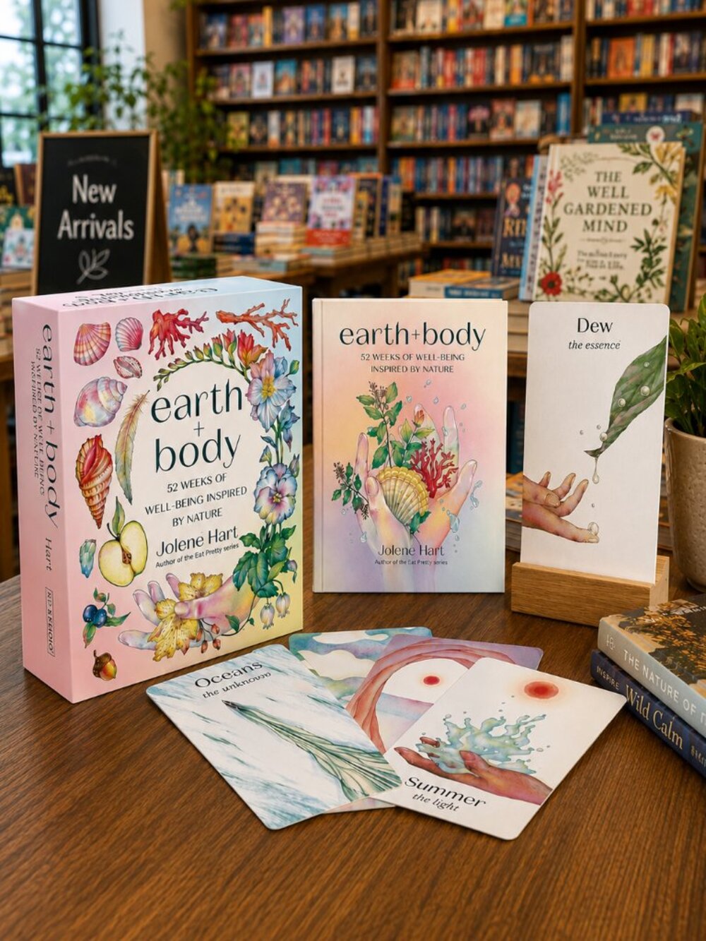 Earth + Body: 52 Weeks of Well-Being Inspired by Nature Card Deck Guidebook Set